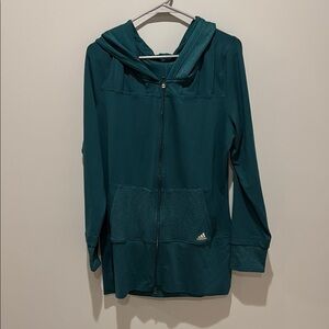 Adidas Women's Green Hooded Jacket